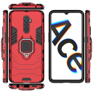 Ốp lưng chống sốc iron man Iring Oppo Reno ACE reno ace - Bo viền mặt trước máy 360 độ - Chân chống lưng máy tiện lợi.