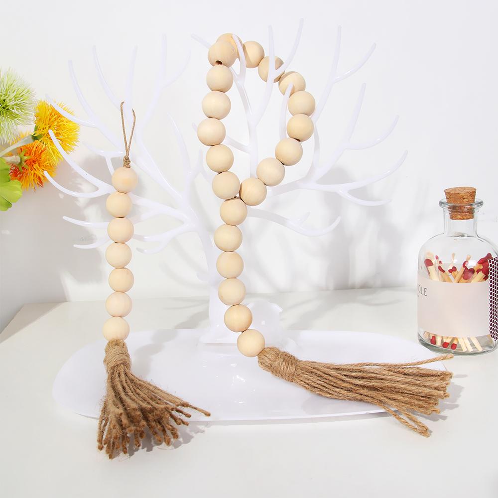 Bộ 5 Hạt Gỗ Dùng Trang Trí Phong Cách Boho Độc Đáo DIY