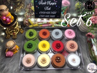 Set Bột Nặn Hoa 3D : Dẻo , Mịn Cực Dễ Nặn Hoa - Đắp Phom móng