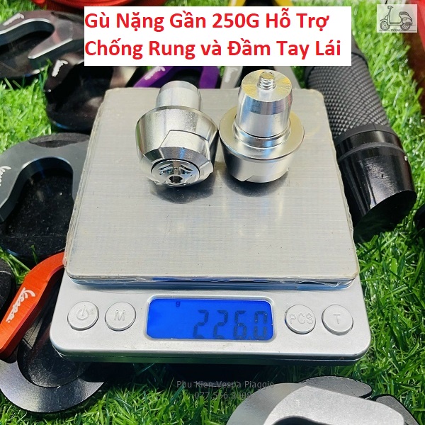 Gù Salaya Inox 304 M1 Cao Cấp Nặng Chống Rung Cho Vespa Honda Yamaha