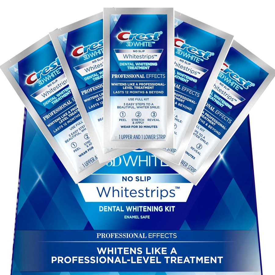 Miếng trắng răng Crest 3D whitestrips Professional tách lẻ
