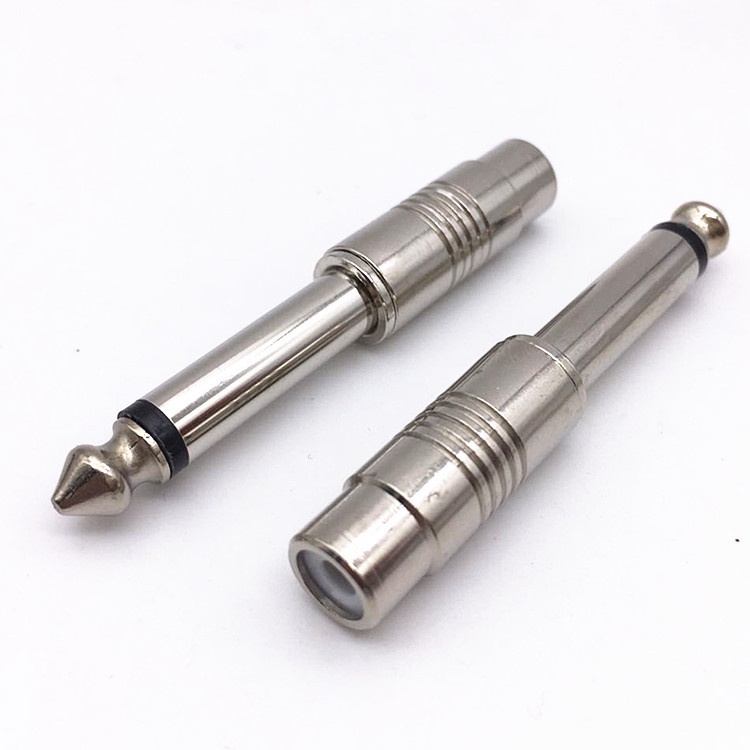 Rắc chuyển audio 6.5mm sang av bông sen mạ bạc