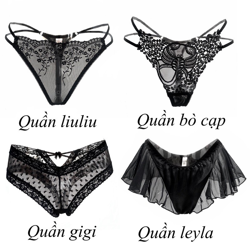 Quần lót đa dạng thoải mái
