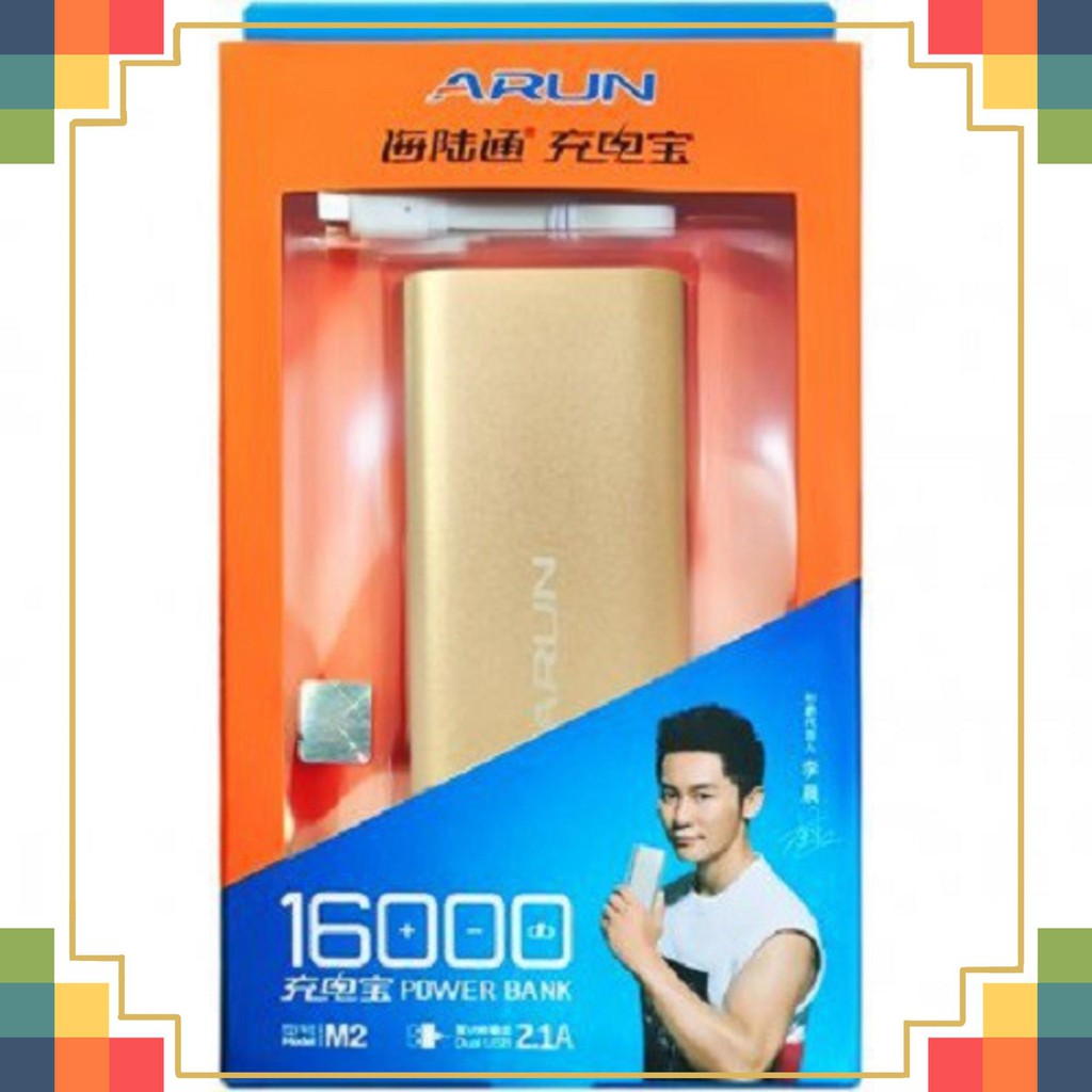 Pin sạc dự phòng Arun 16000 - M2 *Loại Tốt*