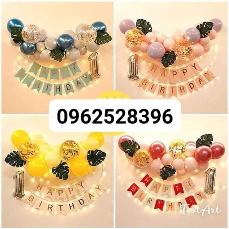 Sét trang trí kèm đèn led 2 pin