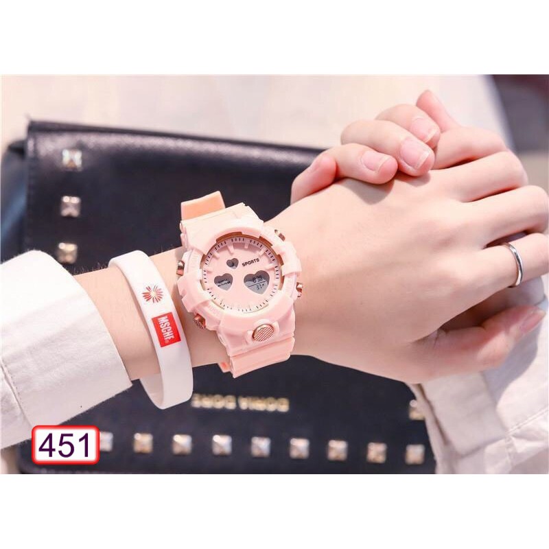 [Mã FAMARAL2 giảm 10K đơn 50K]ĐỒNG HỒ NAM NỮ SPORTS ĐIỆN TỬ 451 MẶT TRÁI TIM THỂ THAO SIÊU ĐẸP | BigBuy360 - bigbuy360.vn