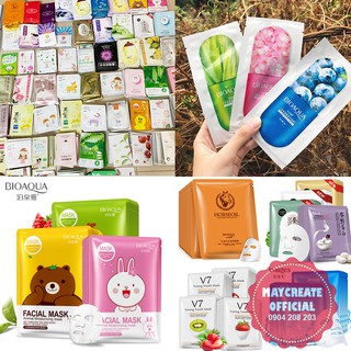Combo mask mặt nạ dưỡng da nội địa trung 30-50 miếng Bioaqua Cao cấp