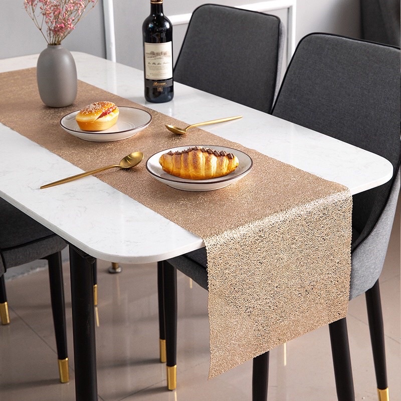 Tấm trải bàn ăn cao cấp  Table runner,Khăn trải bàn ăn chống thấm cách nhiệ