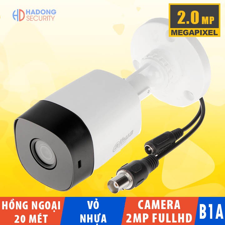 Camera giám sát 2MP Dahua HAC-B1A21P, Camera ngoài trời hồng ngoại 20 mét