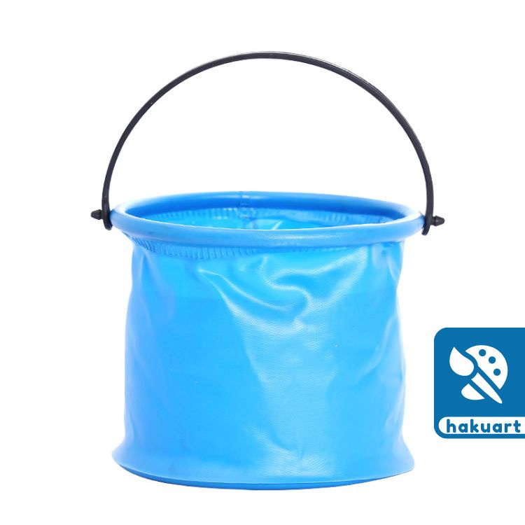 Xô Rửa Cọ Vẽ Khay Rửa Gấp Gọn Silicon Di Chuyển Tiện Lợi (Màu ngẫu nhiên) - Họa Cụ Hakuart