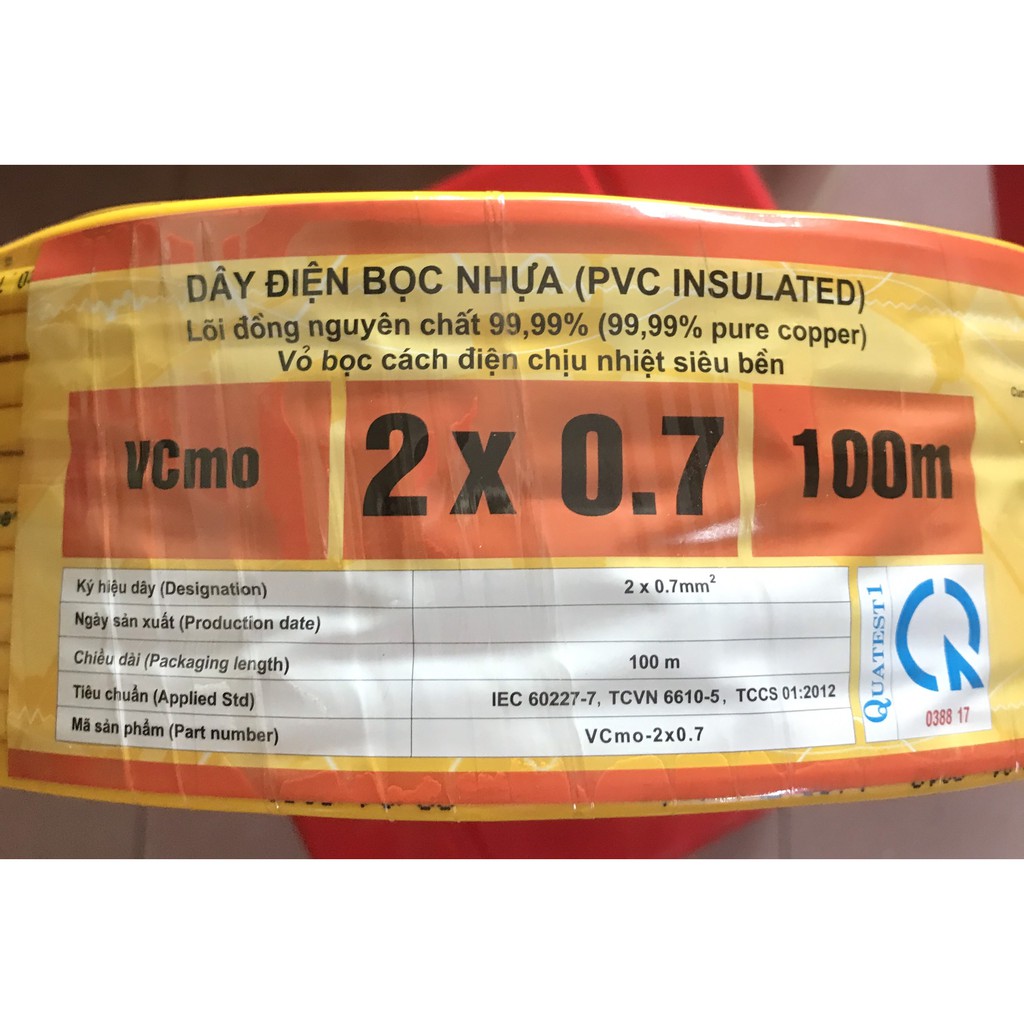 Dây điện 2x0,7 LiOA