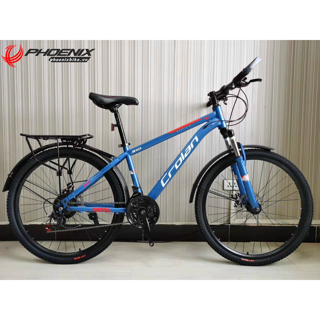Xe đạp địa hình 24/26 inch Crolan có baga giá rẻ 2022