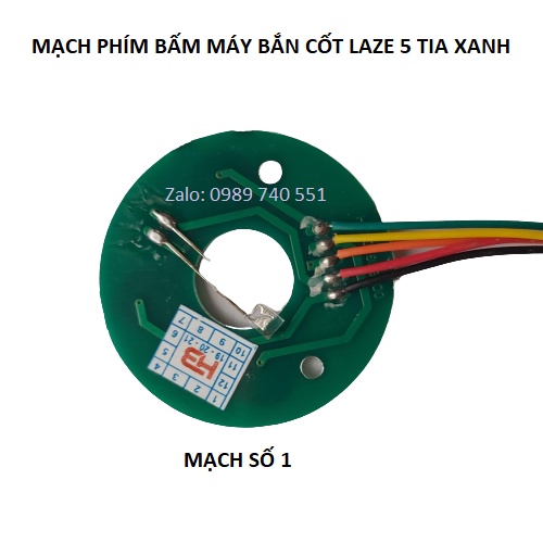 Mạch bàn phím máy cân bằng laze 5 tia xanh