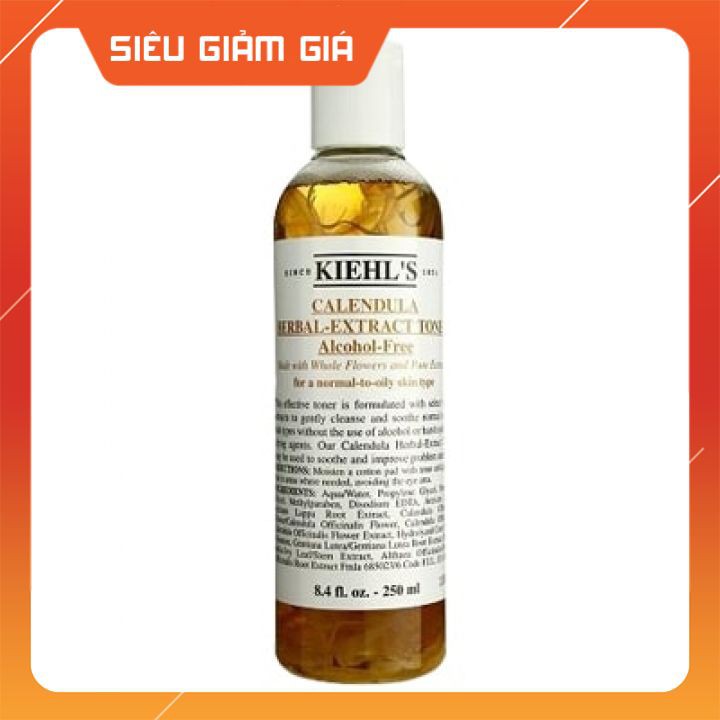 Toner hoa cúc Kiehl’s Calendula Herbal Extract Alcohol 250ml/500ml- Tone trắng da | BigBuy360 - bigbuy360.vn