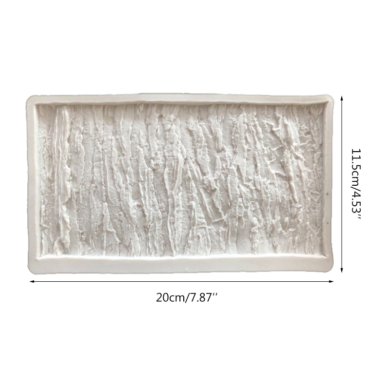 Khuôn Silicone Làm Bánh / Xà Phòng / Kẹo Mềm Họa Tiết Vân Gỗ Độc Đáo DIY