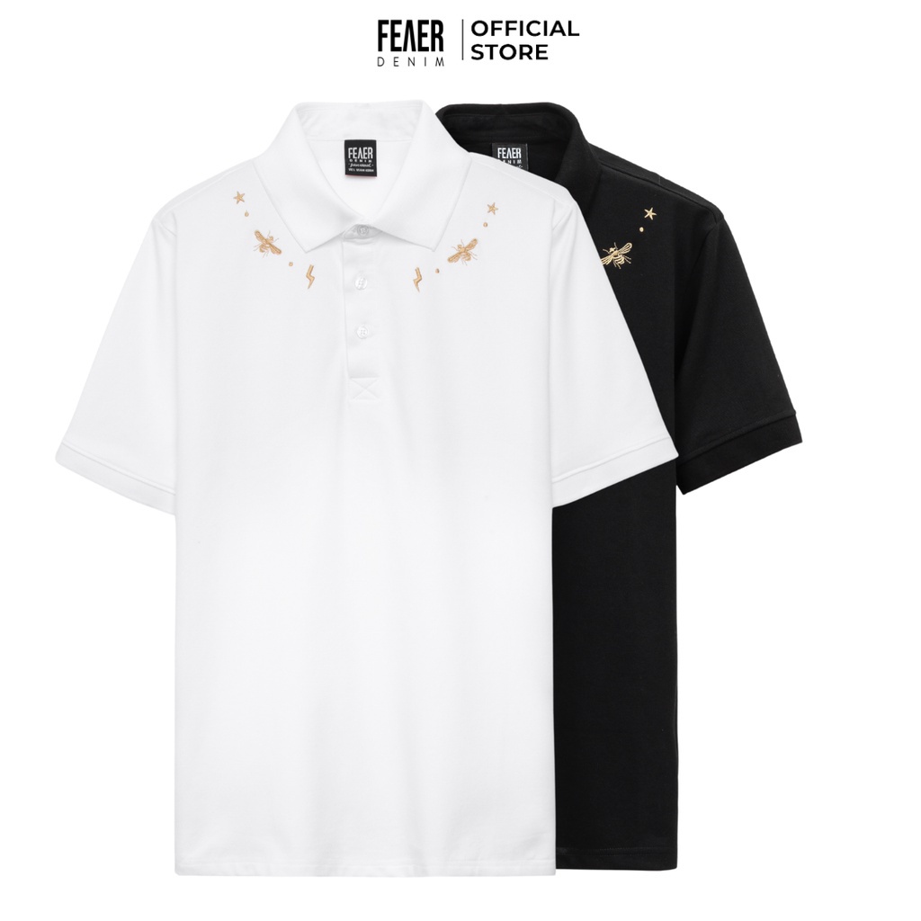 Áo polo nam cổ bẻ THUNDER BEES V2 vải cá sấu chuẩn form, sang trọng, trẻ trung, thanh lịch - FEAER