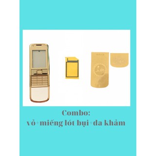vỏ điện thoại Nokia 8800,da khảm,miếng lót chống bụi