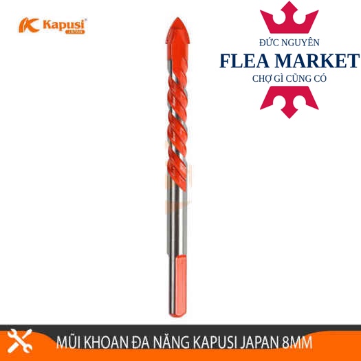 Mũi Khoan Đa Năng Kapusi Japan, Khoan Gạch -Khoan Đá - Bê Tông - Gỗ -  Nhựa - Sắt...Các Kích Thước 6mm, 8mm, 10mm, 12mm