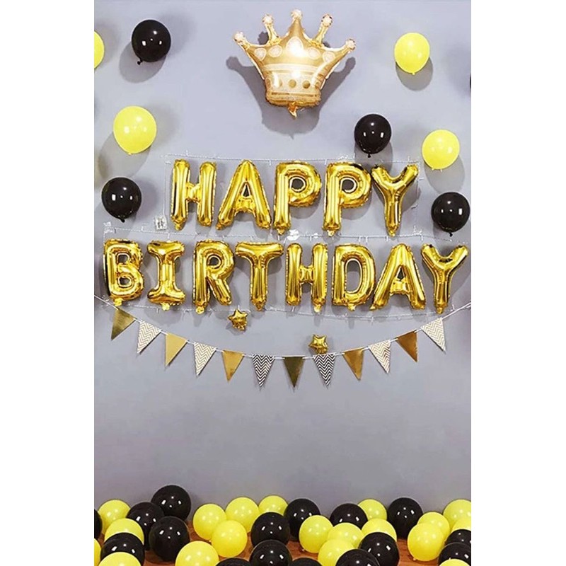 Bộ Bóng Trang Trí Sinh Nhật Milkshop Chọn Mẫu Tông Bạc Vàng (GIÁ HỦY DIỆT)