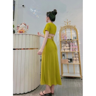 ĐẦM CỘT LƯNG DÁNG DÀI