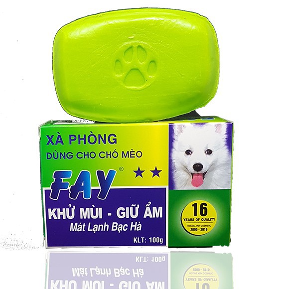 XÀ BÔNG CỤC TẮM CHÓ MÈO KHỬ MÙI - FAY CỤC 2 SAO XANH