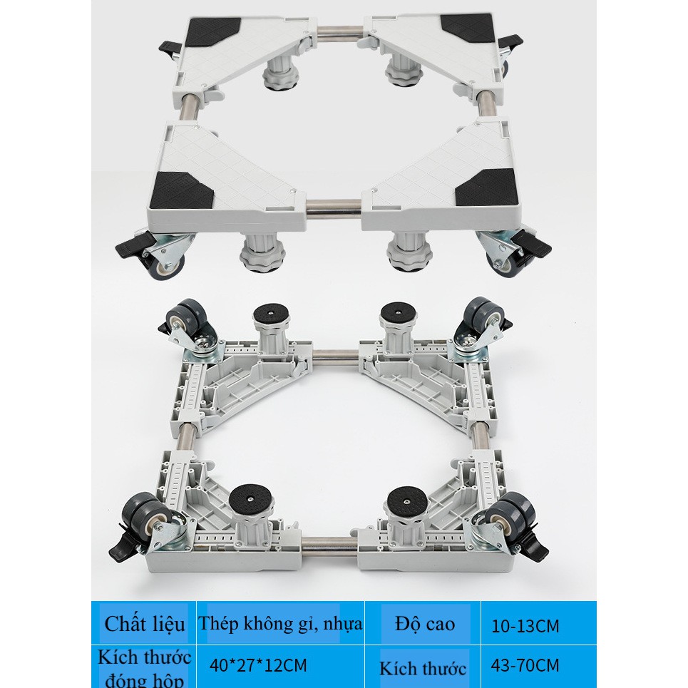 Chân đế máy giặt, tủ lạnh có bánh xe