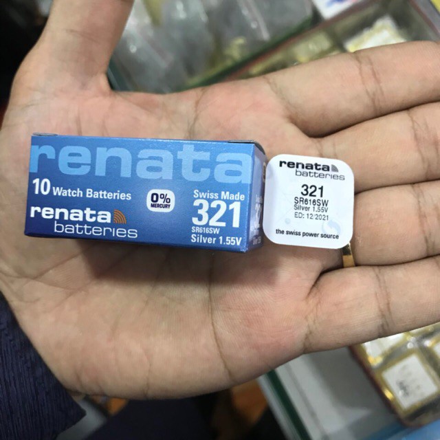 Pin Renata SR616SW - SR616 - 321 - 616 Của Thụy Sĩ Cho Đồng Hồ Đeo Tay Cao Cấp