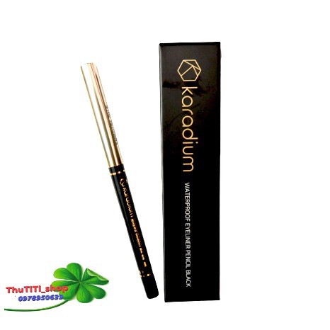 Chì Kẻ Mắt Chống Thấm Karadium Waterproof Eyeliner Pencil Black