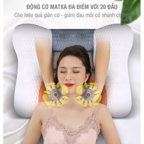 [HÀNG MỚI] Gối massage kết hợp nhiệt sưởi ấm cột sống cổ YIJIA YJ-A3