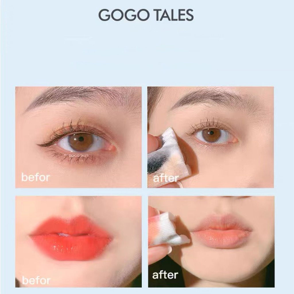Nước tẩy trang mắt môi GOGO TALES Clean Eye And Lip Make Up Remover GT273 Đào HEYXI PeachGentle gogotales HEYX02 GOGO113