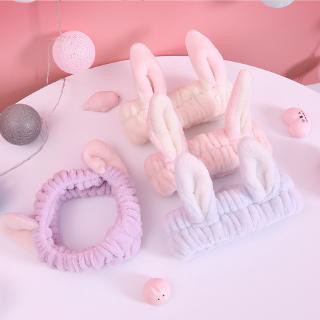Băng đô rửa mặt, make up tai thỏ dễ thương