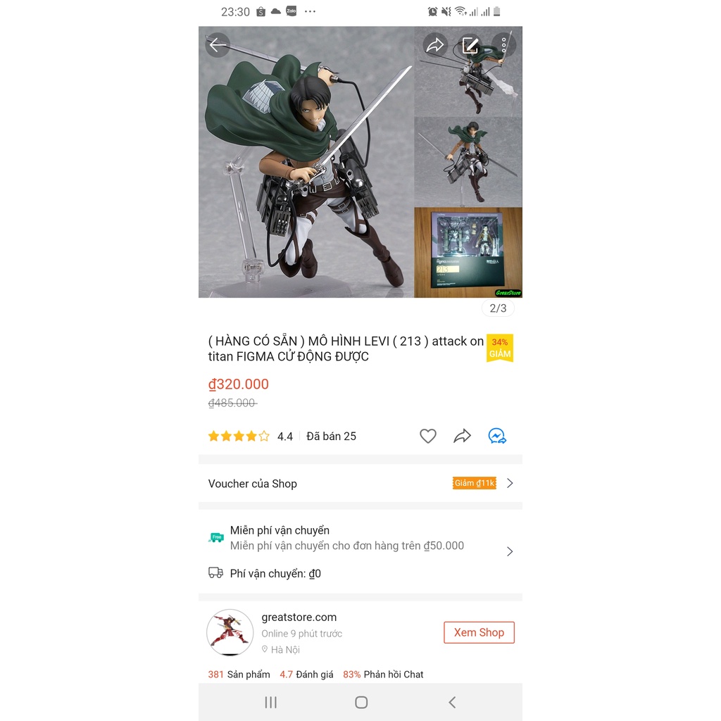 Mô Hình Figma 207 Eren Yeager, Levi 213, Mikasa 203 Figma Attack On Titan Cao 15cm