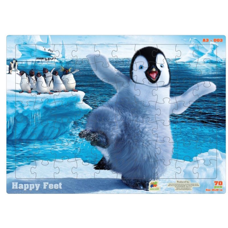 TRANH XẾP HÌNH 70 MẢNH - HAPPY FEET