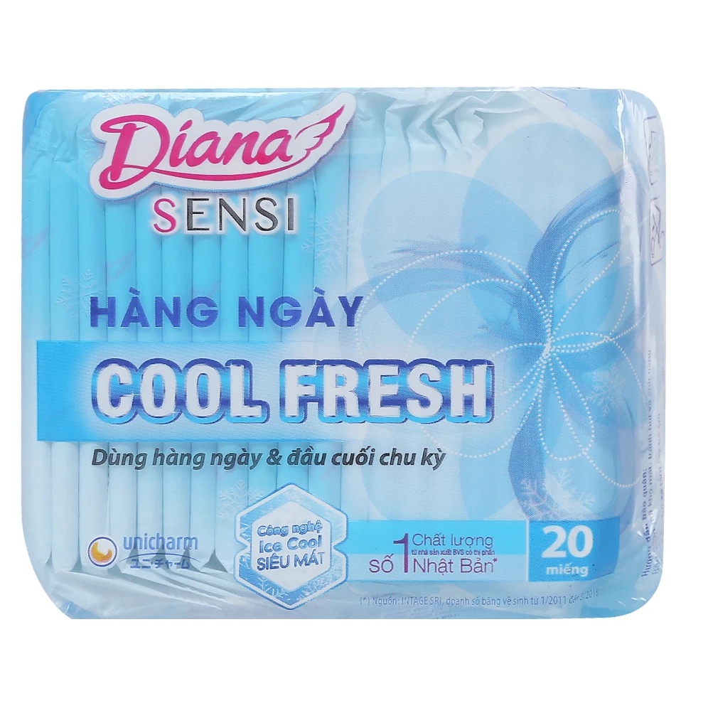 BĂNG VỆ SINH DIANA HẰNG NGÀY COOL FRESH 20 MIẾNG