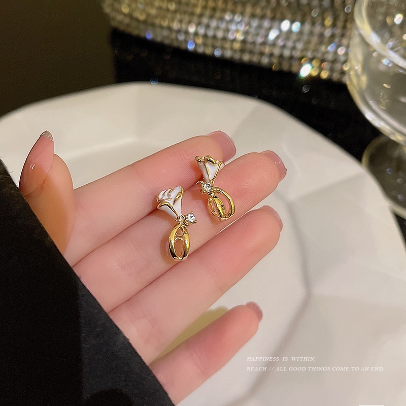 Bông Tai Mạ Bạc 925 Hình Bông Hoa Nhỏ Xinh Thời Trang Cho Nữ