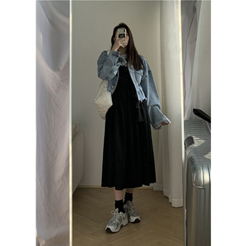 Đầm Dây Nữ Cộc Tay Cổ Tròn Xếp Ly Thời Trang | BigBuy360 - bigbuy360.vn