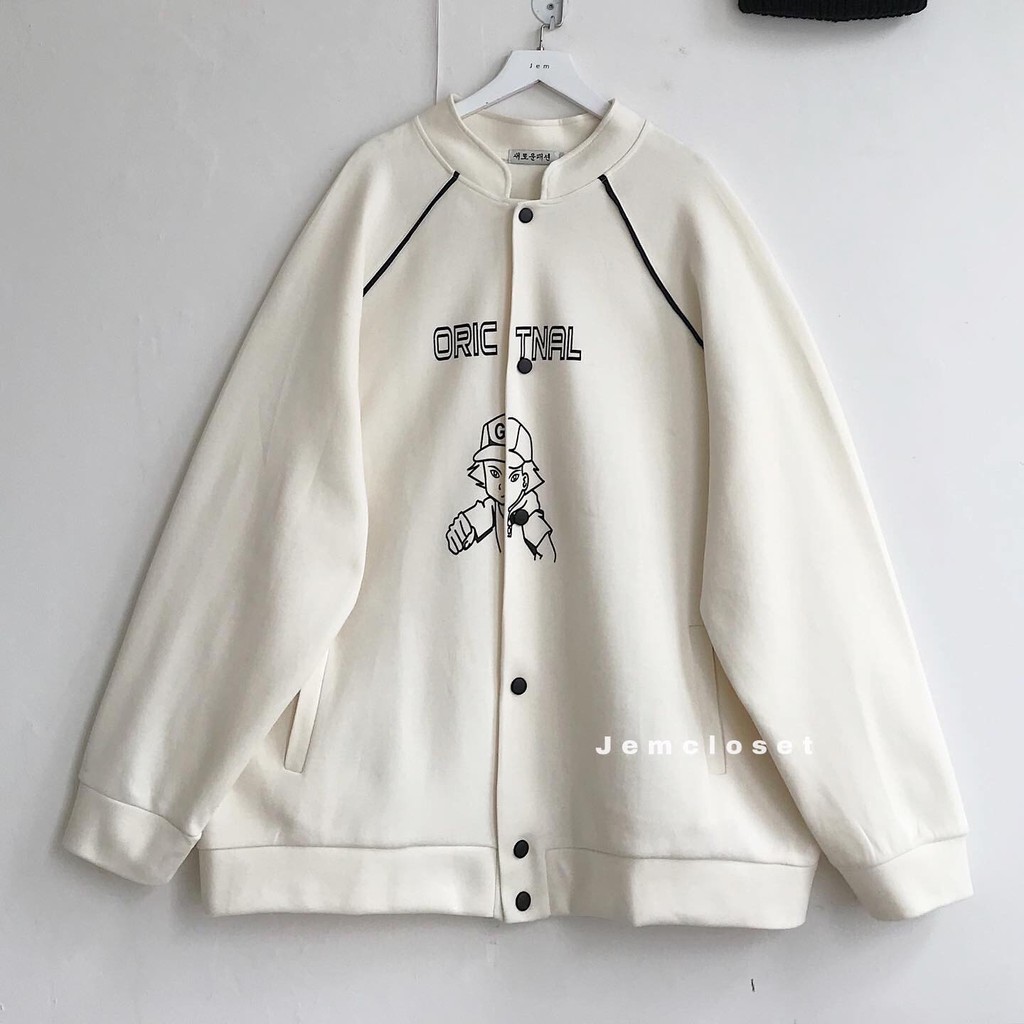 Áo bomber raplang nữ form rộng ORIC - 1948