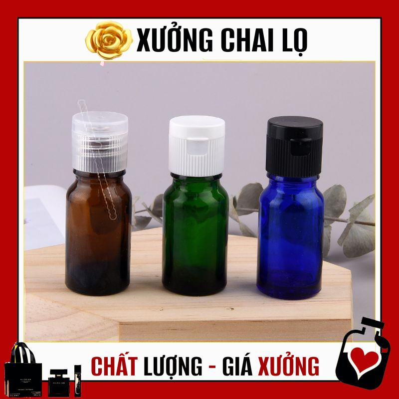 Chai Chiết Mĩ Phẩm ❤ TOP GIÁ RẺ ❤ Chai nắp bật thủy tinh 15ml,20ml,30ml chiết mỹ phẩm , , phụ kiện du lịch