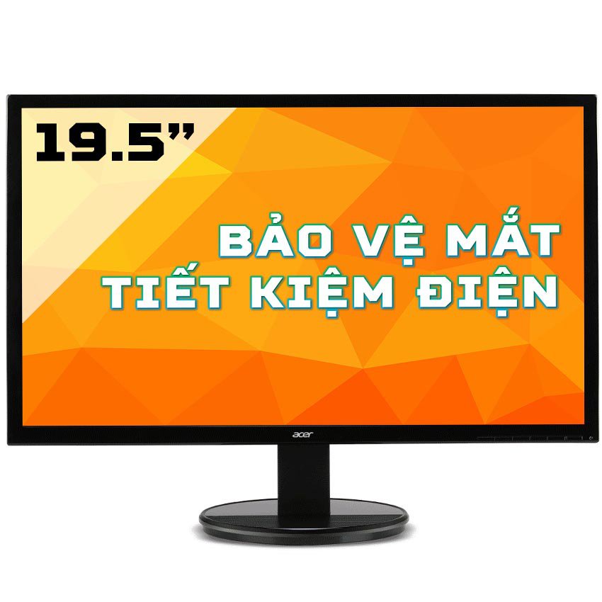 Màn hình Acer K202HQL (19.5inch/HD+/TN/60Hz/5ms/VGA+Audio) khả năng hiện thị sắc nét