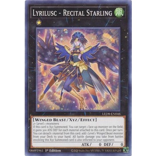 Thẻ bài Yugioh - TCG - Lyrilusc - Recital Starling / LED8-EN046'