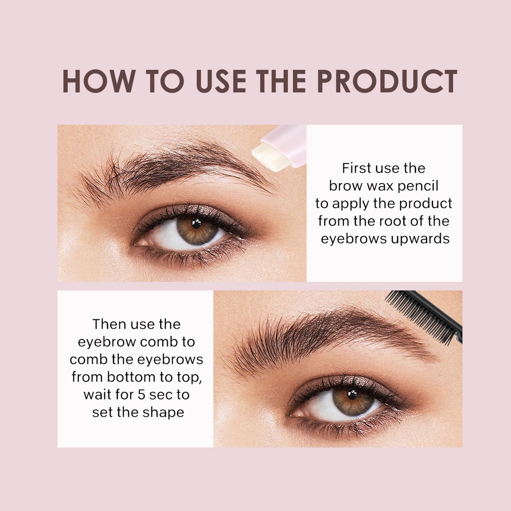 (Hàng Mới Về) Kem Tạo Kiểu Lông Mày Hai Đầu Tự Nhiên Derol