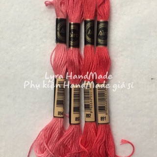Set chỉ airo màu Hồng phấn (set 4 tép - mã 2.1)