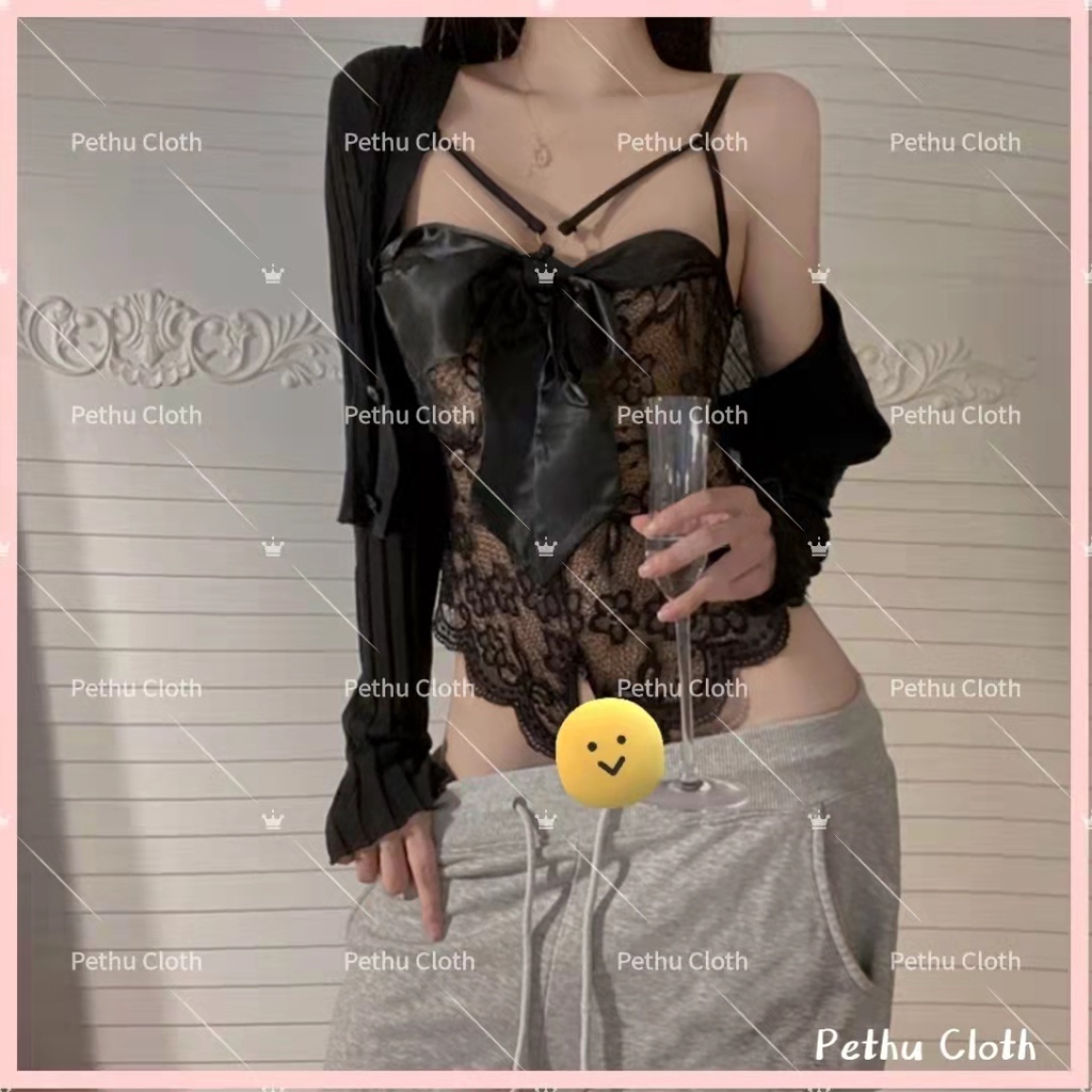 （Q1,HCM）Đồ Ngủ Sexy ren nữVáy ngủ Cosplay giới ren 2 dây hở lưng Phối Ren Tiểu Thư Cổ Điển Cao Cấp--008