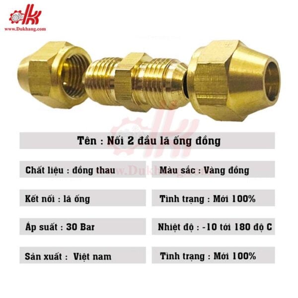 Hai đầu lã ống đồng 6mm 8mm 10mm