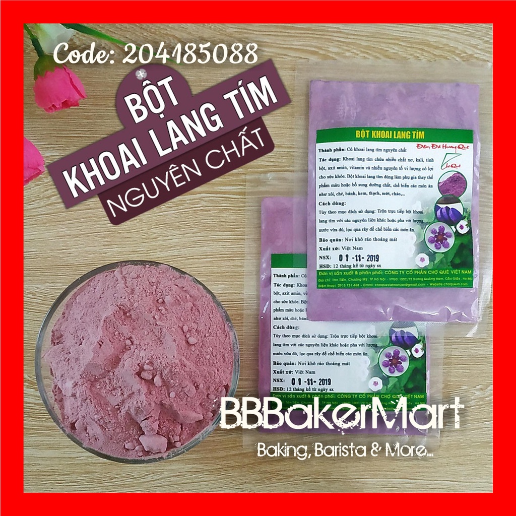 Bột KHOAI LANG TÍM tạo màu tím nhạt - 1 Gói 50gr