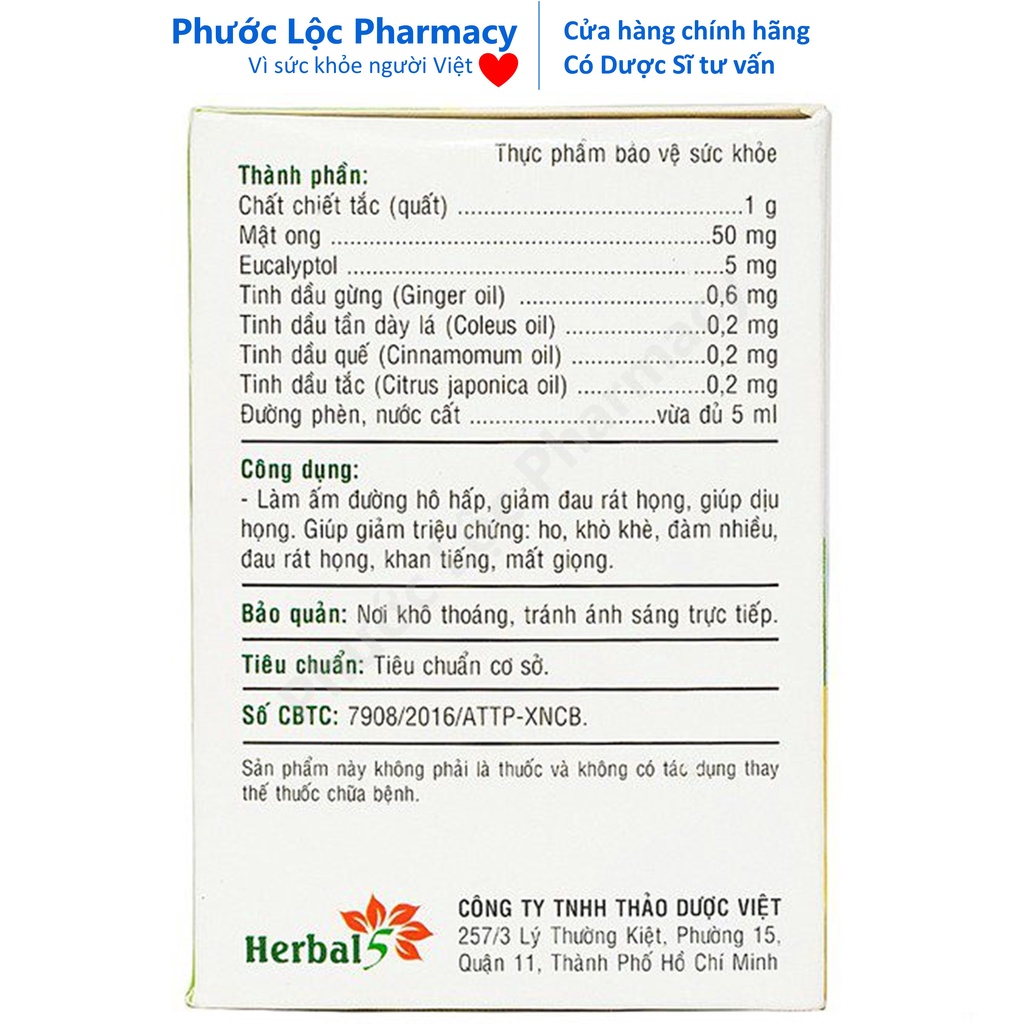 Siro ho Ong Vàng. Hộp 30 gói. Ho con ong vang.