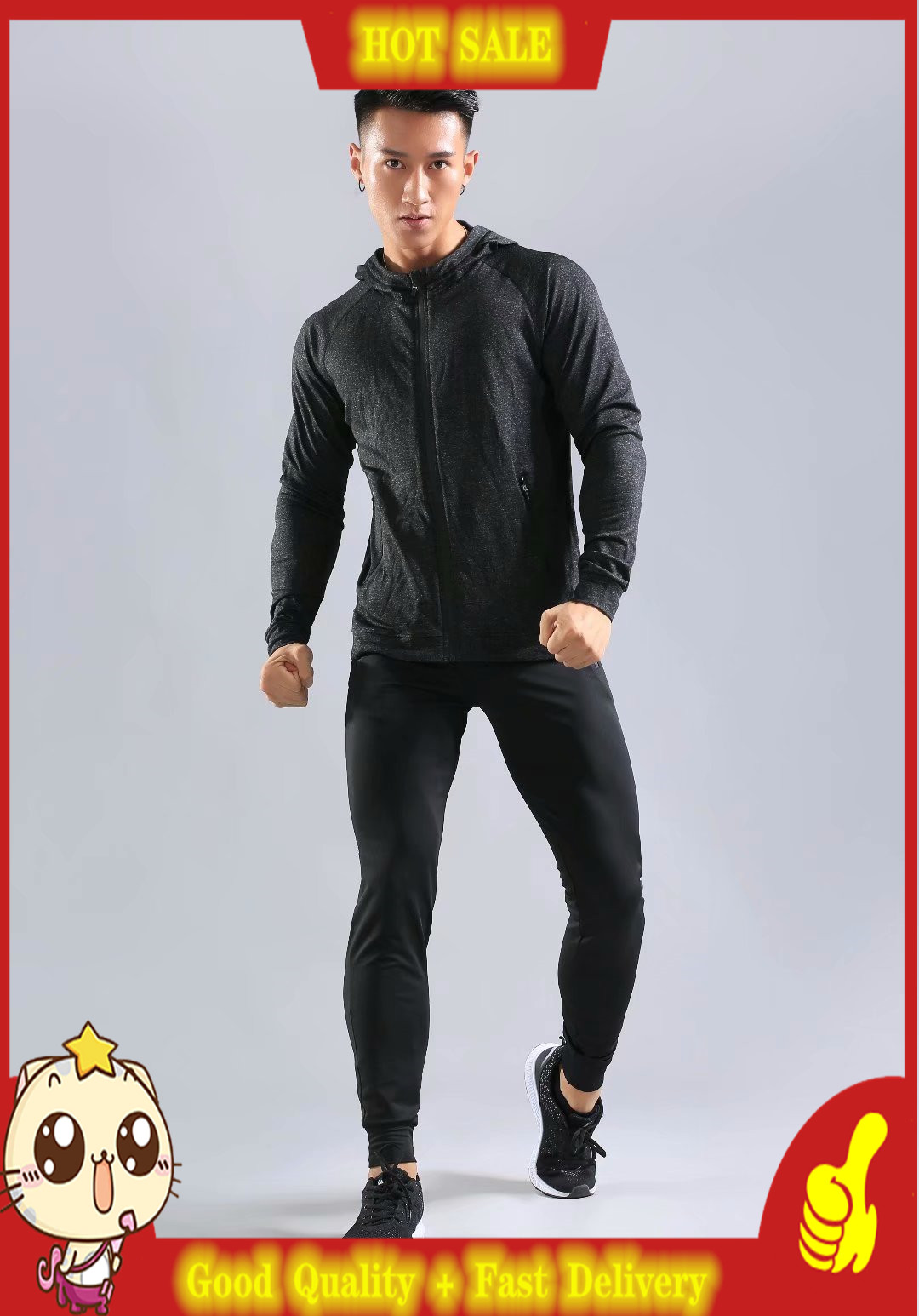 Áo Hoodie Thể Thao Có Khóa Kéo Thời Trang Dành Cho Nam