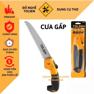 Cưa xếp 180mm TOLSEN 31014 dùng để cưa gỗ, cành cây có thể gấp lại tiện lợi khi không sử dụng tolsen 31014 foldable