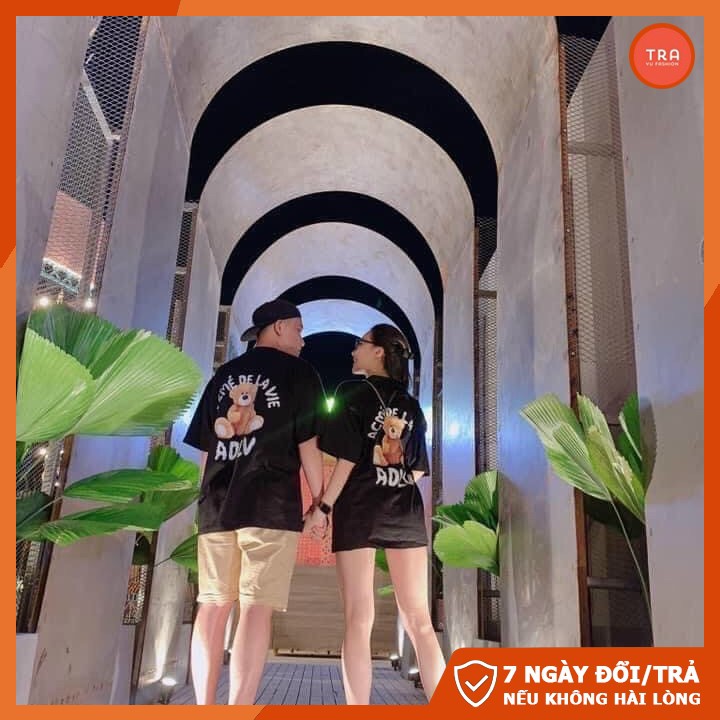 Áo thun nam đẹp, áo phông ngắn tay Trà Vũ cổ tròn, chất mát in 3D Gấu AD.L.V GZ509 | BigBuy360 - bigbuy360.vn