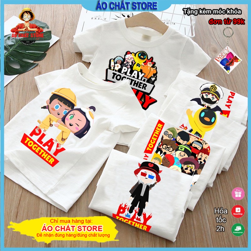 Áo thun Play Together cho bé trai bé gái dễ thương | Áo trẻ em Play Together giá rẻ siêu đẹp PT01